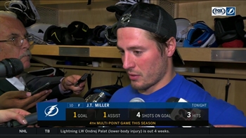 J.T. Miller says Bolts took care of the puck