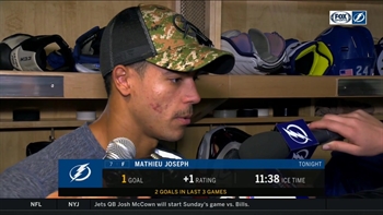 Mathieu Joseph on his goal against Islanders