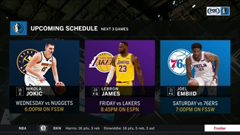 LOOK AHEAD: Upcoming Schedule | Mavs Live