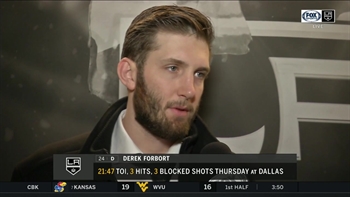 Derek Forbort confident LA Kings will continue success against top lines