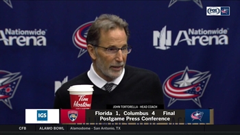 John Tortorella thought Elvis Merzlikins looked comfortable, in control