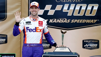 Winner's Weekend: Denny Hamlin and Chris Gabehart at Kansas