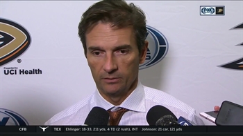 Ducks head coach Dallas Eakins pleased after win over Sharks