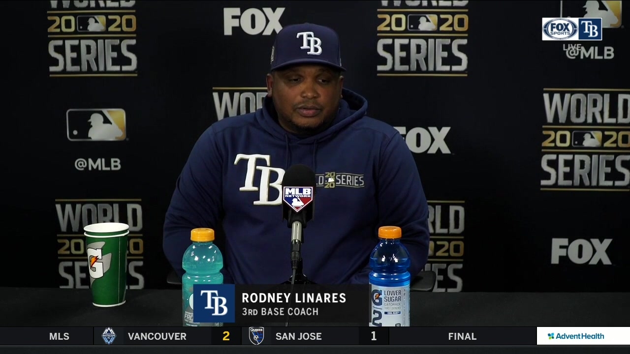 Rays 3B coach Rodney Linares breaks down the Rays' walk-off win