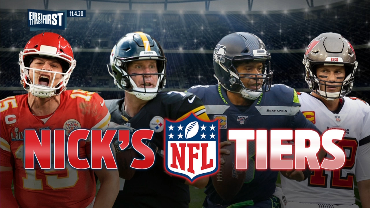 Nick Wright breaks down his NFL Tiers entering Week 9 | FIRST THINGS FIRST