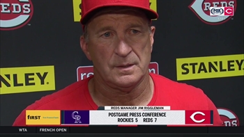 Jim Riggleman on Winker staying ready, Lorenzen getting after it