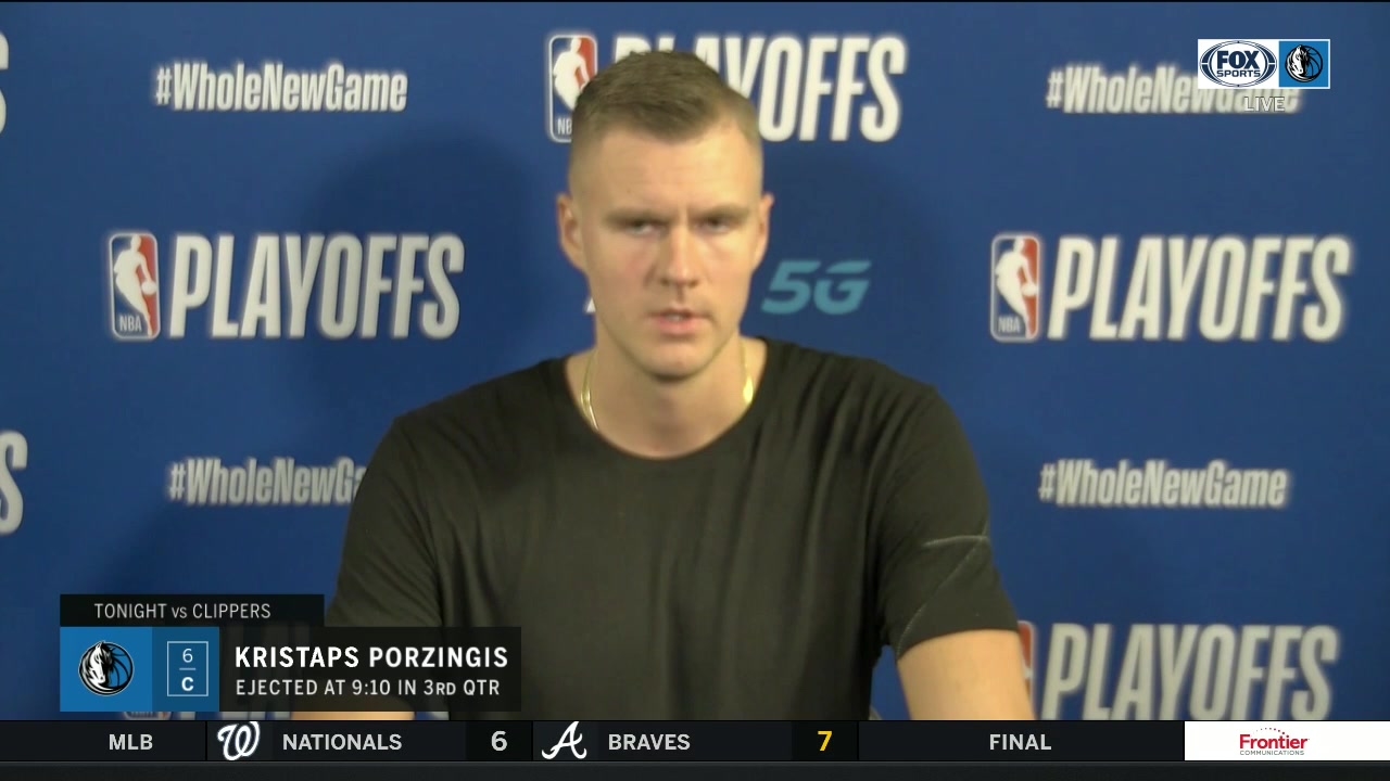 Kristaps Porzingis on Game One Ejection | Mavs Live