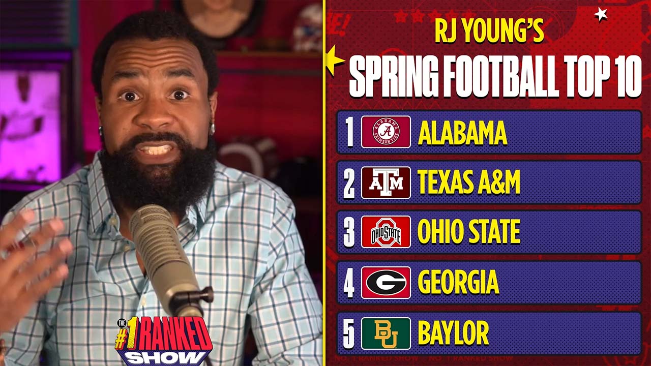 Alabama, Texas A&M and Ohio State crack RJ Young's spring top five teams I No. 1 Ranked Show