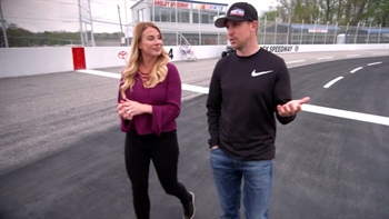 Denny Hamlin & Kaitlyn Vincie reminisce abut their early years in racing at Langley Speedway