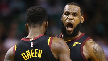 Nick Wright reacts to LeBron James leading the Cleveland Cavaliers to a Game 7 victory over Boston
