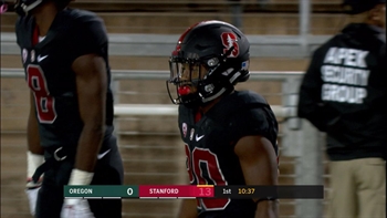 Watch Stanford's Bryce Love rush for 2 first quarter touchdowns against Oregon