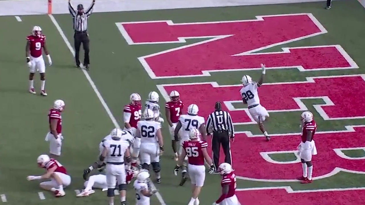 Devyn Ford brings Penn State to within striking distance of Nebraska with 2-yard TD, 30-23