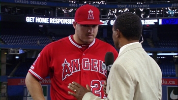 Mike Trout on his outstanding offensive performance tonight