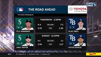 Blake Snell takes to the mound, looking for a way to knock off Mariners