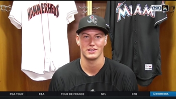 Jupiter Hammerheads 6-foot-9 P Brady Puckett discusses pitching style