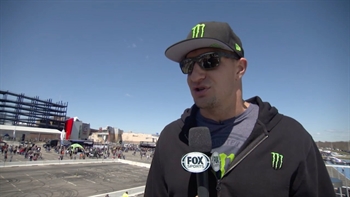 Rob Gronkowski checks out Monster Energy Supercross from Gillette Stadium in Foxborough