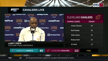 Coach Larry Drew was relieved to break the Cavaliers losing streak