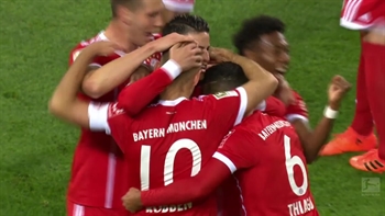 Arjen Robben curls in the opening goal vs. Dortmund | 2017-18 Bundesliga Highlights