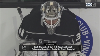 With Jack Campbell out, it's next man up time for LA Kings