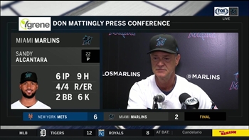 Don Mattingly breaks down Sandy Alcantara's start, Marlins' 6-2 loss to Mets