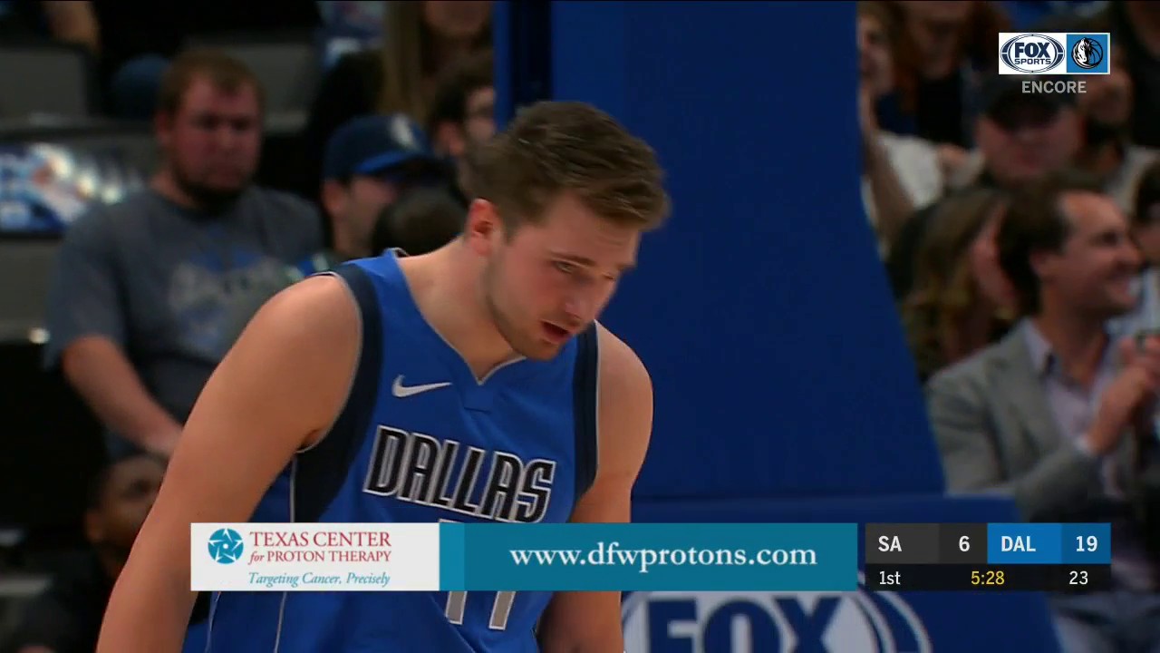 WATCH: Luka Doncic Splashes in a Step-Back 3 | Mavs ENCORE