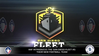 San Diego's AAF team will be called the San Diego Fleet
