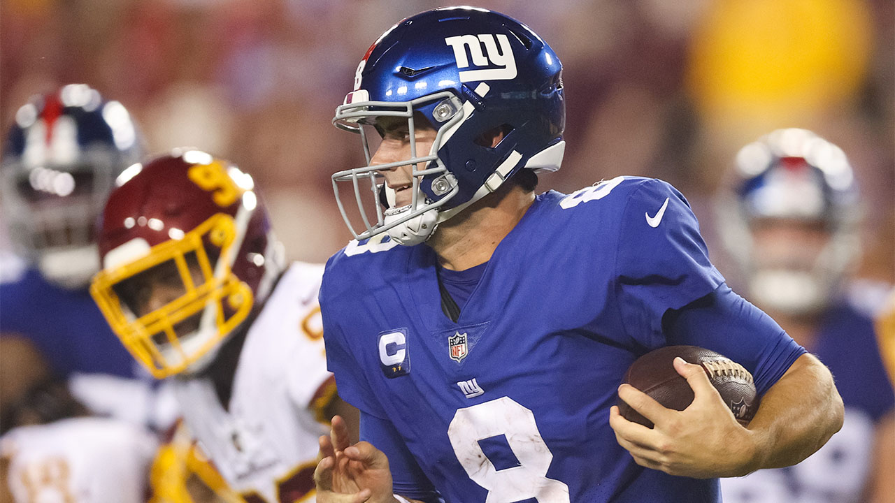Colin Cowherd: Cautiously take Daniel Jones, New York (-3.5) vs. Atlanta since they are a more prepared home team