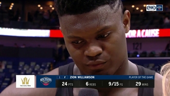 Zion Williamson on Playing Strong in Pelicans Win over Grizzlies