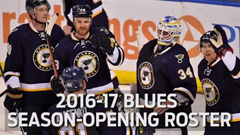 2016-17 season-opening St. Louis Blues roster