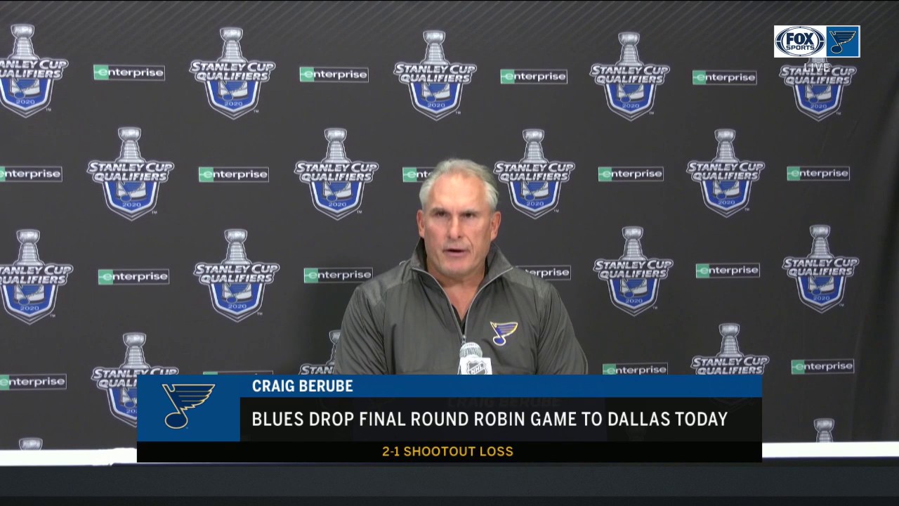 Berube after loss to Stars: 'Our game was better tonight, but we still have a lot to improve'