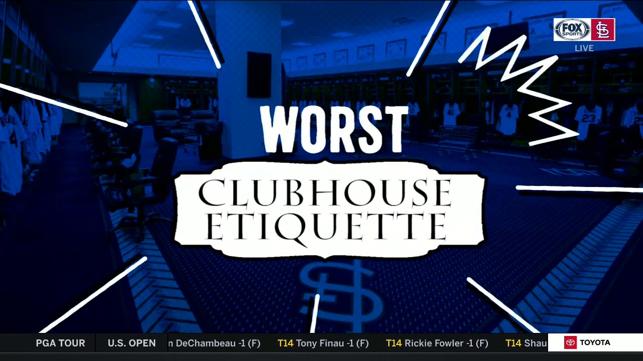 Which Cardinal has the worst clubhouse etiquette?