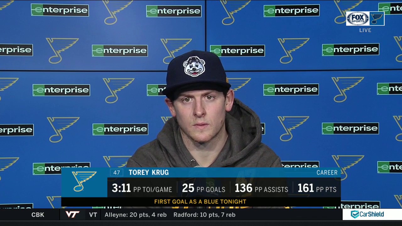 Krug on his first Blues goal: 'Hopefully it's the first of many'