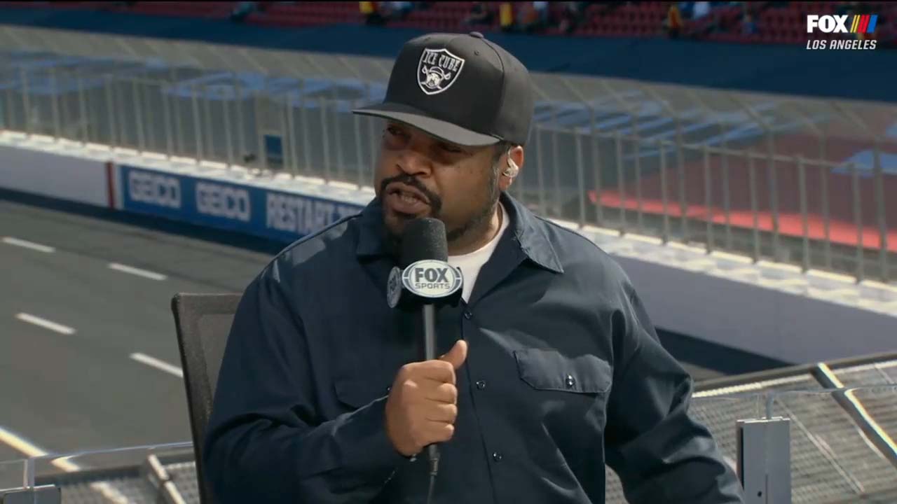 This is amazing' — Ice Cube joins 'NASCAR Raceday' to discuss the Clash at  the Coliseum