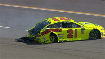 Paul Menard crashes out at Phoenix | 2018 ISM RACEWAY | FOX NASCAR