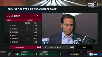 Erik Spoelstra talks about how important it was for Miami to grind out a tough win on the road