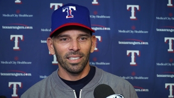 Chris Woodward on Mike Minor being a perfectionist with his pitches