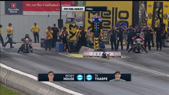 Tii Tharpe Wins Top Fuel Harley Final at Epping | 2017 NHRA DRAG RACING