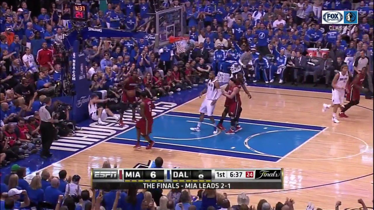 WATCH: J.J. Barea Drives, Makes the Bank Shot | Maverick CLASSICS