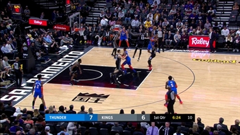 WATCH: Luguentz Dort helps Thunder past the Kings 120-100