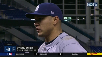 Avisail Garcia breaks down his record-setting home run, 3-RBI night