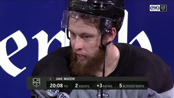 Jake Muzzin fired up after LA Kings romp Penguins