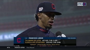Francisco Lindor on unlikely comeback at Fenway: 'There's 27 outs'