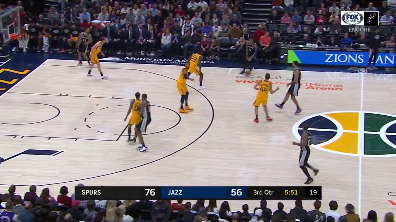 WATCH: Dejounte Murray going off against the Jazz on Feb. 21! | Spurs ENCORE