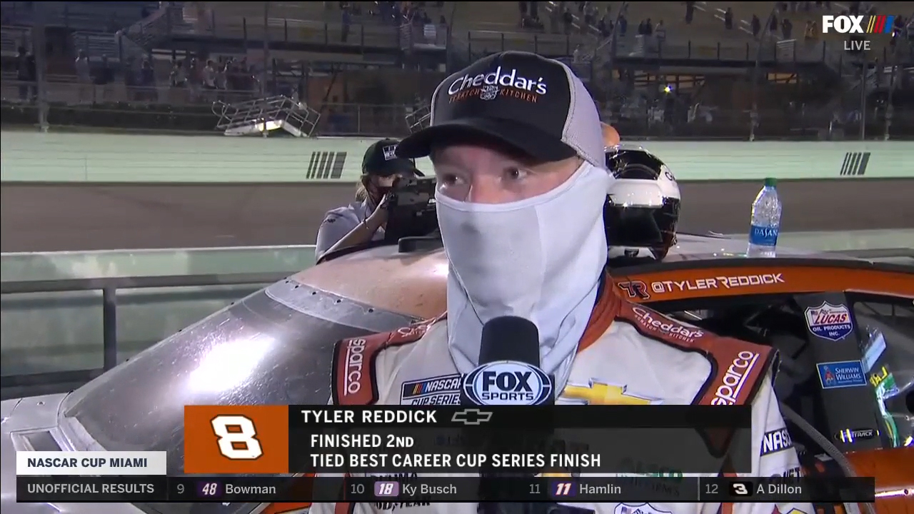 Tyler Reddick on second-place finish at Miami: ‘I saw how much faster I was…it’s frustrating’