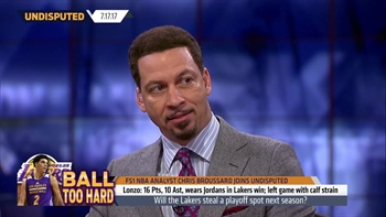 Can Lonzo Ball push the Lakers to a playoff spot next season? Chris Broussard answers ' UNDISPUTED