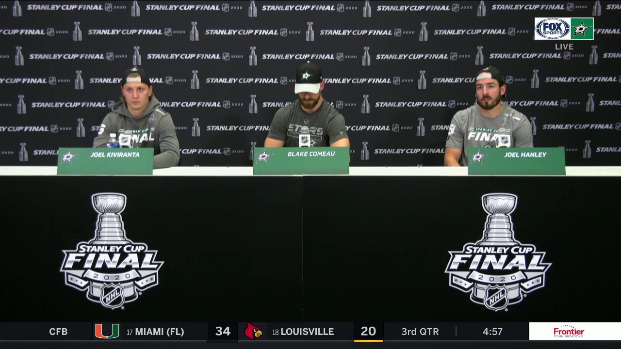 Kiviranta, Comeau and Hanley on Stars Game 1 Win over Lightning
