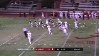 Playoffs, Quarterfinals: Xavier Ugorji cuts it outside for a 47-yard Rancho Verde touchdown