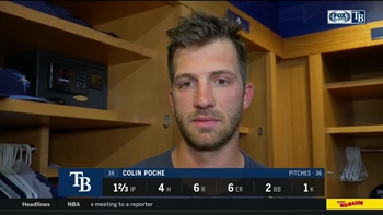 Colin Poche on his pitching performance: “I just kinda kept missing spots…”