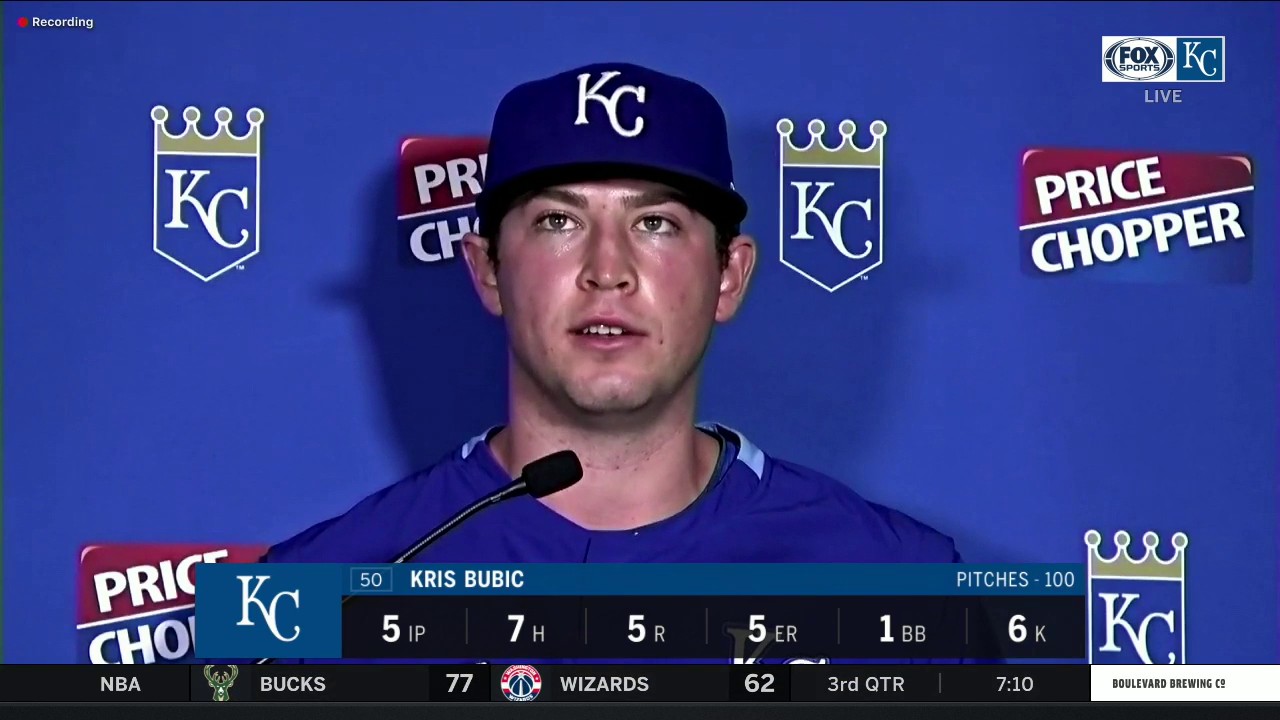 Bubic: 'I thought I pitched better than what the line score would look like'