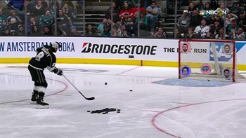 Drew Doughty embraces haters during All-Star skills challenge